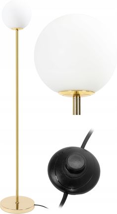 Toolight Lampa Stojąca Podłogowa Nowoczesna Złota Glamour (Osw09566App9281F)