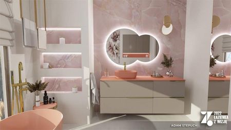 Elita Blat Naszafkowy Elitstone 140X46Cm Marmurowy Terra Pink Mat 168826 105239 - zdjęcie 5