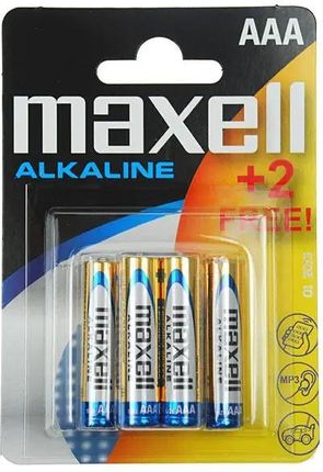 MAXELL BATTERY ALKALINE LR03/AAA BLISTER*6 (4+2) 790240.04.EU