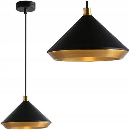 Toolight Lampa Sufitowa Nowoczesna Gold Złota Czarna E27 (Osw07556)