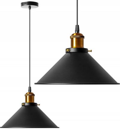 Toolight Lampa Sufitowa Wisząca Porto Loft Industrial Czarn (Osw00204)