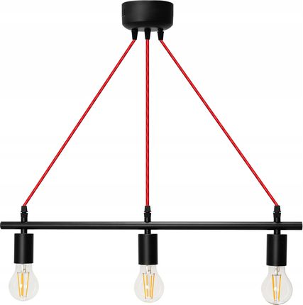 Toolight Lampa Sufitowa Potrójna Nowoczesna Modern Czarna (Osw00900)