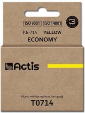 ACTIS TUSZ KE-714 DO DRUKARKI EPSON, ZAMIENNIK EPSON T0714, T0894, T1004; STANDARD; 13.5 ML; ŻÓŁTY.