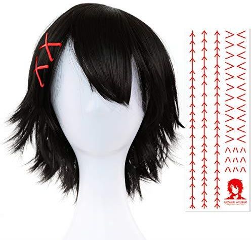 Papapanda Haarklammern Für Juzo Suzuya Cosplay | 5 Stück | Rot | Tokyo Ghoul Juuzou Perücke