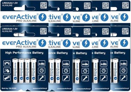 Everactive Baterie alkaliczne Pro Alkaline Aaa x40