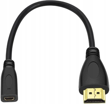 Wulkancenpl WULKANCENPL KABEL PRZEWÓD MICRO HDMI DO HDMI 1.4 4K 15CM (37363)