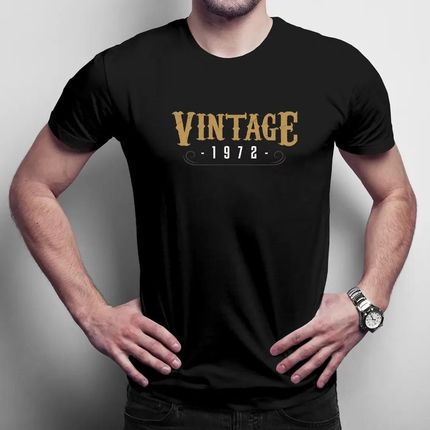Vintage z Twoim rocznikiem - męska koszulka na prezent