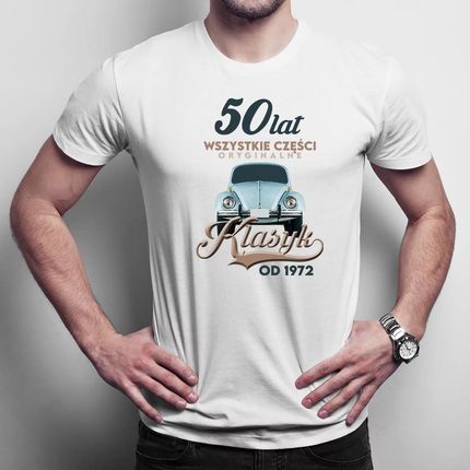 50 lat - Klasyk od 1972 - męska koszulka na prezent