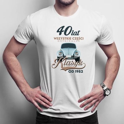 40 lat - Klasyk od 1982 - męska koszulka na prezent