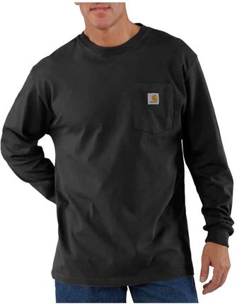 Koszulka męska z długim rękawem Carhartt Pocket T-Shirt L/S BLK czarny