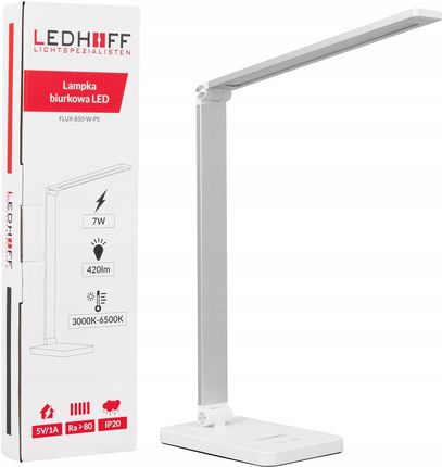 Ledhoff Lampka Na Biurko Led Szkolna Dotykowa Zmiana Barwy (Flux850Wps)