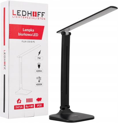 Ledhoff Lampka Biurkowa Led Szkolna Na Biurko + Zasilacz (Flux150Bps)