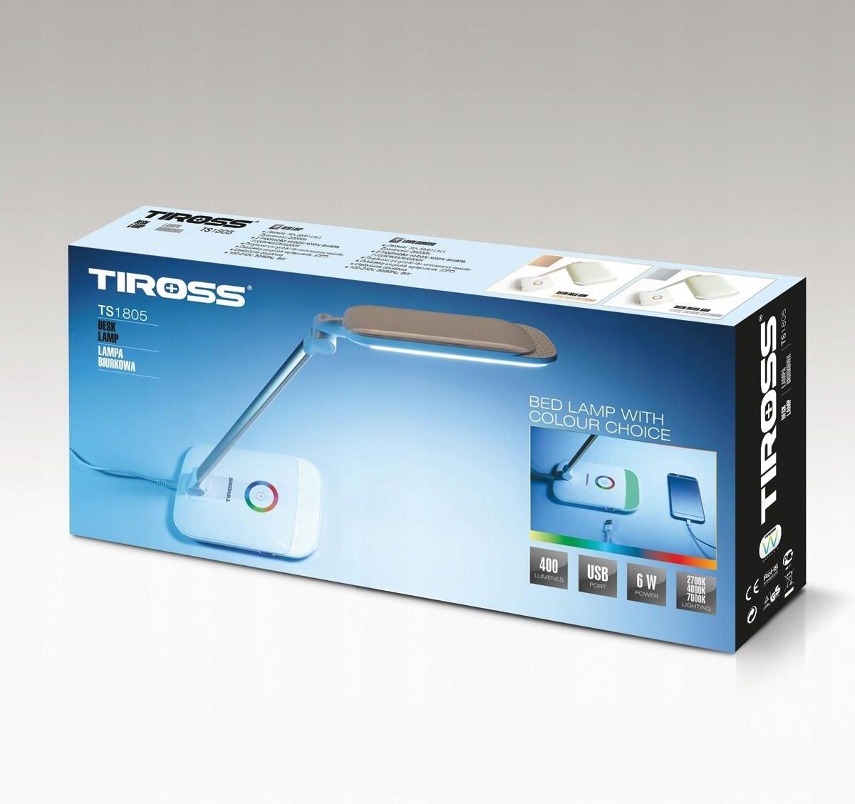 Lampa Tiross Lampa Biurkowa Led Z Opcją Regulacji Światł (Ts1805 ...