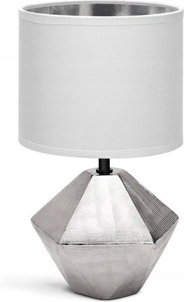 Aigostar Lampa Lampka Ceramiczna Nocna Z Kloszem E14 (130200Puq)