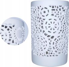 Duwen Lampa Lampka Nocna Ceramiczna Biała Ażurowa 20 Cm (Mdw5Las50829) - zdjęcie 1