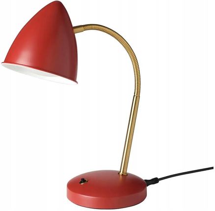 Ikea Isnalen Lampa Biurkowa Led Czerwony Kol Mosią (80520011)