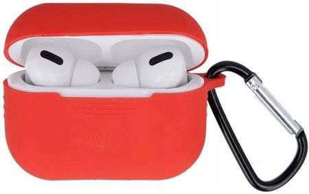 Etui do słuchawek Apple AirPods 3 czerwo + haczyk