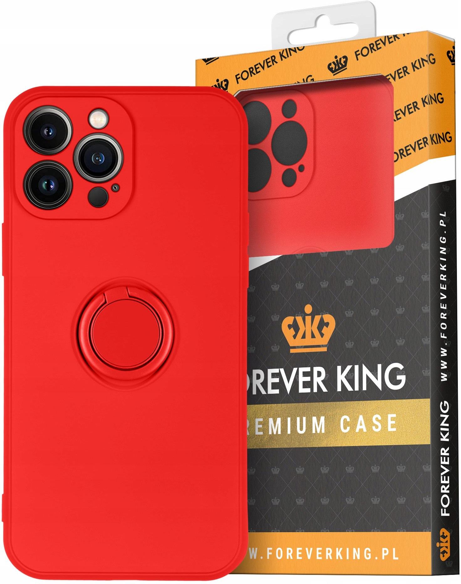 ForeverKing Etui Silicone Ring Iphone 13 Pro Max Etui na telefon