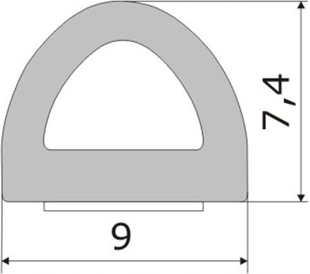 DQ-PP USZCZELKA DRZWI OKIEN SAMOPRZYLEPNA 9X7,4MM D 10M SD1CX2