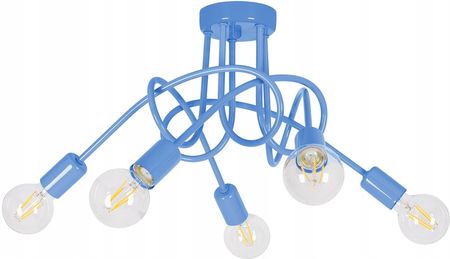 Led-One Lampa Wisząca Sufitowa Żyrandol Dzieci Pasti Blue