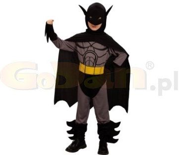 GoDan Strój dziecięcy na bal przebierańców Batman: Peleryna z kapturem i maską GDN-088761/110