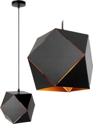 Toolight Lampa Wisząca Sufitowa Geometryczna Czarna Loft (Osw00204Osw00205)
