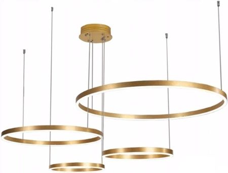 Amper Lampa Led Ring Złota Wisząca 100/80/60/40Cm