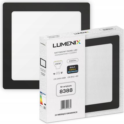 Lumenix Panel Led Natynkowy Kwadratowy 24W Premium Ccd Ff (8389)