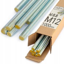 LUN FIX PRĘT GWINTOWANY SZPILKA M12 OCYNK1000MM KL 8,8 1SZ PG0011