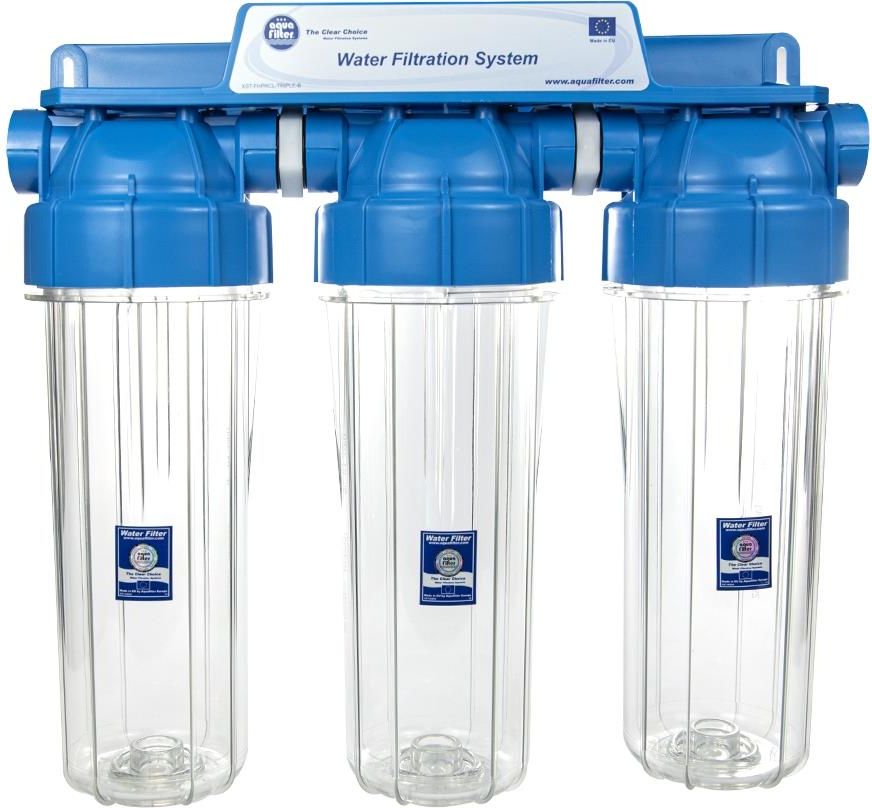 Boîtier De Filtre Aquafilter 10 - Ports 1/2", 3/4", 1" Pour Systèmes De Filtration D'Eau