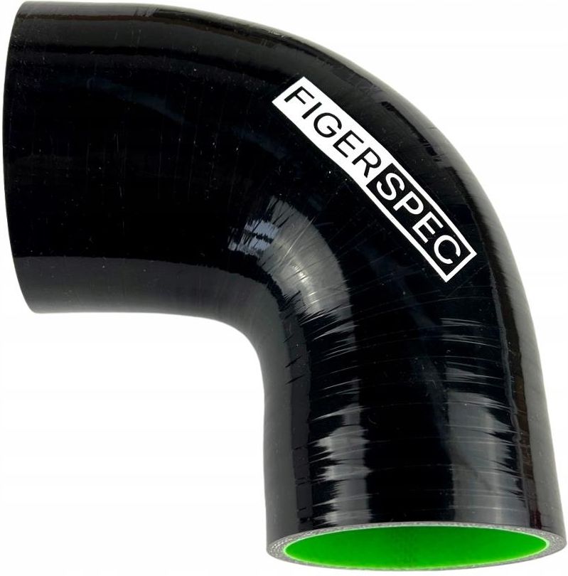QUARKZMAN Tuyau Silicone Auto Universel – Noir, Diamètre 63-80 Mm, Longueur 76 Mm, Angle Droit 0°, Résistant Haute Température Jusqu'à 300°C