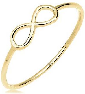 ELLI PIERŚCIONEK DAMSKI INFINITY SYMBOL NIESKOŃCZONOŚCI 375 ŻÓŁTE ZŁOTO E ŻÓŁTE ZŁOTO, 56 (17,8 MM), COLORE: ZŁOTO, COD. 0612360414_56