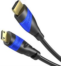 KABELDIREKT  – PRZEWÓD MINI HDMI DO HDMI 2M (HDMI 2.0A/B, 2.0, 1.4A, PRZEWÓD 4K HDMI, HDMI DO HDMI, 4K/60HZ, 1080P FULL HD, UHD, ULTRA HD, 3D, HIGHSPE