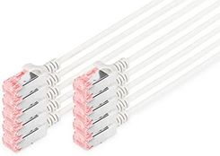 DIGITUS  KABEL LAN CAT 6-0,5 M - 10 SZTUK - KABEL SIECIOWY RJ45 - UTP NIEEKRANOWANY - KOMPATYBILNY Z CAT-6A I CAT-5E - SZARY  ()