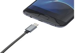 ISIUM NYLONOWY KABEL MICRO USB, 1M, SZARY  ()