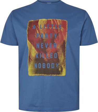 T-Shirt Niebieski Z Nadrukiem North 56°4