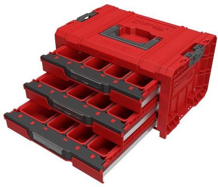 Qbrick Skrzynka Z Szufladami System Pro Drawer 3 Toolbox Expert Red Ultra Hd (SKRQPROD3ECZEPG001)