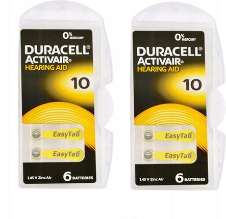 Duracell Bateria 10 1,45V Do Aparatów Słuchowych