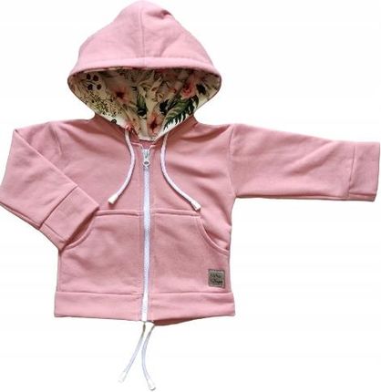 Bluza różowa z kwiatkami rozmiar 146