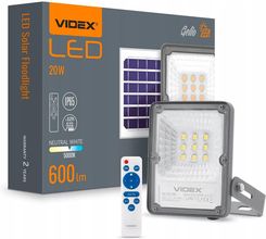 Zdjęcie Naświetlacz Led Panel Solarny 20W Pilot Czuj Ruchu - Ryglice