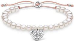 Thomas Sabo Unisex bracelet tiger eye 925 sterling silver A1408-806-2, Sterling Silver, tiger eyes