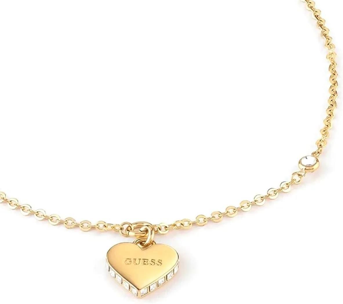 GUESS EU BIŻUTERIA GUESS ZŁOTY DAMSKI NASZYJNIK Z ZAWIESZKĄ JUBN02230JW ...