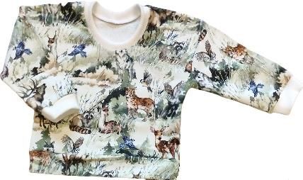 Bluza malowane Leśne Zwierzęta rozmiar 62