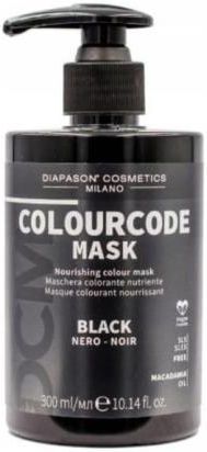 Diapason colour code Maska koloryzująca do włosów czarna 300ml