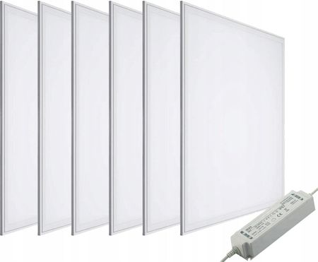 Elektrosalon 6x Panel Led Podtynkowy 60x60 Lampa Sufitowa 40W (KB2431+X6)