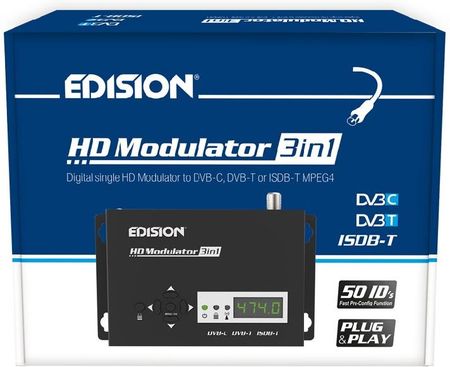 Edision Modulador HDMI Mini 3n1 a DVB-T DVB-C ISDB-T