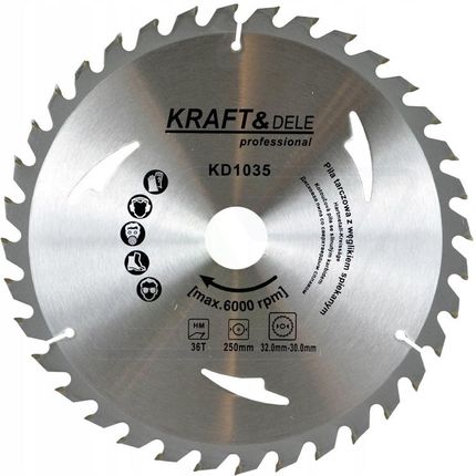 Kraft&Dele Tarcza Widiowa Do Cięcia Drewna 250x32 36-T Kd1035