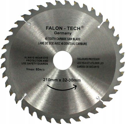 Falon-Tech Tarcza Piła Do Drewna Widia Ft 210x32 T40