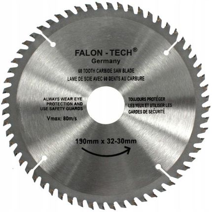 Falon-Tech Tarcza Piła Do Drewna Widia 190x32 T60