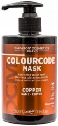 Diapason colour code Maska koloryzująca do włosów miedziana 300ml